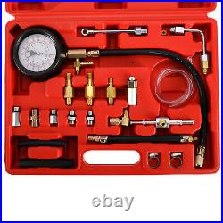 0-140 PSI Petrol & Diesel Fuel Injection Pump Injector Tester Pressure Gauge Kit
