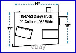 1947-53 Chevy GMC Truck Fuel Injection EFI Aluminum Gas Tank Kit Bed Fill 30ohm 1947-53 Chevy GMC Truck Fuel Injection EFI Aluminum Gas Tank Kit Bed Fill 30ohm