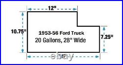 1953-56 Ford F-100 F100 Truck Fuel Injection EFI Aluminum Gas Tank Kit Bed Fill