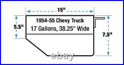 1954-55 Chevy GMC Truck Fuel Injection EFI Aluminum Gas Tank Kit Bed Fill 30 ohm 1954-55 Chevy GMC Truck Fuel Injection EFI Aluminum Gas Tank Kit Bed Fill 30 ohm