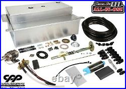 1955-59 Chevy GMC Truck Fuel Injection EFI Aluminum Gas Tank Kit Bed Fill 30ohm