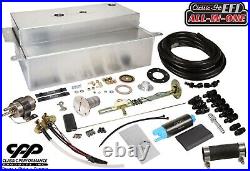 1955-59 Chevy GMC Truck Fuel Injection EFI Aluminum Gas Tank Kit Bed Fill 90ohm