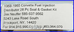 1963 1964 1965 Corvette Fuel Injection Unit & Distributor Rebuild Kits withViton