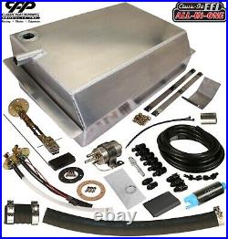 1963-66 Chevy C10 GMC Fuel Injection EFI Aluminum Gas Tank Kit Side Fill 90ohm