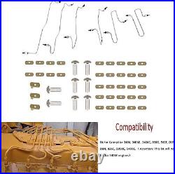 3406 Fuel Injection Line Kit with Clamps For Caterpillar 3406 3406B 3406C Engine