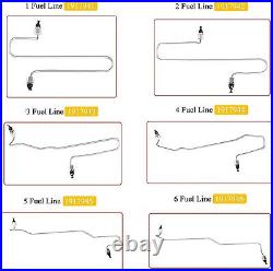 3406 Fuel Injection Line Kit with Clamps For Caterpillar 3406 3406B 3406C Engine
