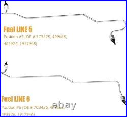 6 Pcs 3406 Fuel Injection Line Kit 1917941 1917942 1917943 for CAT Caterpillar