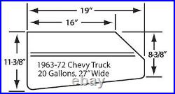 63-72 Chevy C10 C20 GMC Aluminum Gas Fuel Tank Kit Carb EFI Injection
