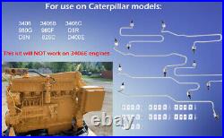 6PCS For CAT Caterpillar 3406 1917941 1917942 1917943 Fuel Injection Line Kit
