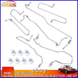 6pcs For Cat Caterpillar 3406 Fuel Injection Line Kit 1917941 1917942 1917943