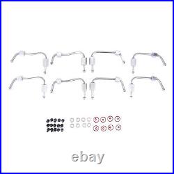 8 Fuel Injection Line Set For 11-19 6.7l Ford Powerstroke Injector Seal Tube Kit