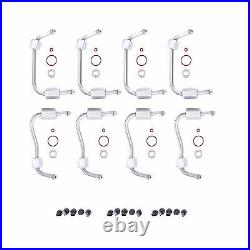 8 X Fuel Injection Line Set For Ford Powerstroke Injector Seal Tube Kit 11-19