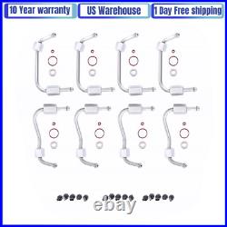 8PCS For 11-19 6.7L Ford Powerstroke Injector Seal Tube Kit Fuel Injection Lines