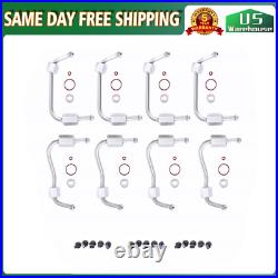 8PCS Fuel Injection Line Kit for Ford Powerstroke Injector Seal Tube 11-19 6.7L