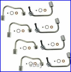 8fuel Injection Line Set For Ford Powerstroke Injector Seal Tube Kit 2011-2019