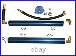 BBK Fuel Rails Billet Aluminum Blue Anodized FOR Ford Mustang 1986-1993 5.0L Kit