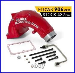 Banks 3.5 Monster Ram Intake Elbow Kit for 07.5-18 Dodge 6.7 Cummins Diesel RED