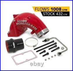 Banks 4 Monster Ram Intake Elbow Kit for 07.5-18 Dodge 6.7L Cummins Diesel RED
