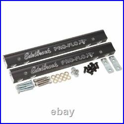 Edelbrock 3627 Fuel Injection Fuel Rail -6 AN Black For Chevy Small Block