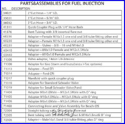 Engine Oil Pressure Test Kit 0-140 PSI, Pro Fuel Injection Pressure Tester Kit