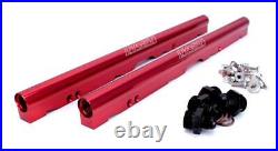FAST Red Billet Fuel Rail Kit for LS2 LSXr 102mm Intake Manifolds