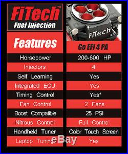 FITech Fuel Injection 30004 Go EFI Power Adder 200HP to 600HP Conversion Kit