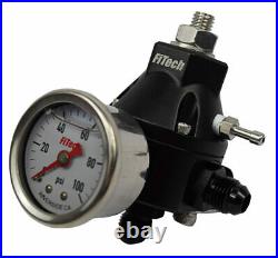 FiTech EFI Fuel Injection Adjustable Pressure Regulator + Line Kit Fittings