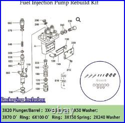 Fit Kubota Fuel Injection Pump Rebuild Kit D902 D722 D905 RTV 900 BX Toro Bobcat