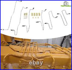 For CAT Fuel Injection Line Kit with Clamps for Caterpillar 3406 3406B 3406C