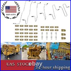 For Caterpillar CAT 3406 Fuel Injection Line Kit 3406B 3406C 1917942 1917943