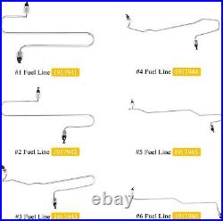 For Caterpillar CAT 3406 Fuel Injection Line Kit 3406B 3406C 1917942 1917943