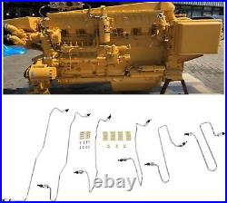 For Caterpillar CAT 3406 Fuel Injection Line Kit 3406B 3406C 1917943 1917942