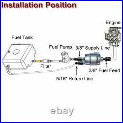 Fuel Filter Regulator For LS Conversion Fuel Injection Line Install Kit EFI FI