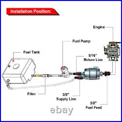 Fuel Injection Line Install Kit For LS Conversion EFI FI withFilter and Regulator