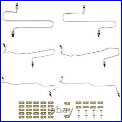 Fuel Injection Line Kit With Clamps 1917941 Fit For Caterpillar 3406 3406b 3406c