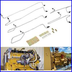 Fuel Injection Line Kit with Clamps for Caterpillar 3406 3406B 3406C 1917941