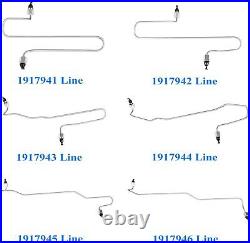 Fuel Injection Line Kit with Clamps for Caterpillar 3406 3406B 3406C 1917941