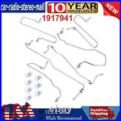 Fuel Injection Lines Kit With Clamps 1917941 1917942 For Cat 3406 3406B 3406C