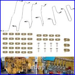 Fuel Injection Lines Kit for CAT Caterpillar 3406 3406B 3406C 980G 980F D8R 826C