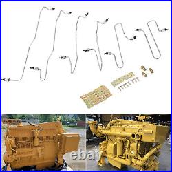Fuel Injection Lines Kit for CAT Caterpillar 3406B 3406C 3406 980G 980F D8R 826C
