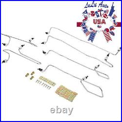 Fuel Injection Lines Kit with Clamps For Caterpillar 3406 3406B 3406C 1917941