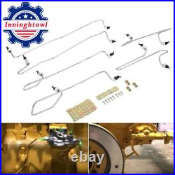 Fuel Injection Lines Kit with Clamps Perfectly for CAT Caterpillar 3406 3406B