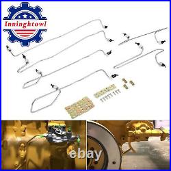 Fuel Injection Lines Kit with Clamps Perfectly for CAT Caterpillar 3406B 3406C