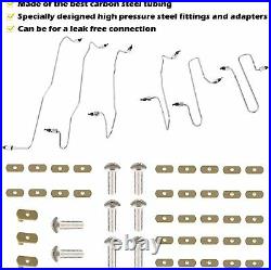 Fuel Injection Lines Kit with Clamps for CAT Caterpillar 3406 1917941-1917946