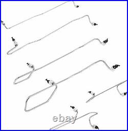 Fuel Injection Lines Kit with Clamps for CAT Caterpillar 3406 1917941-1917946
