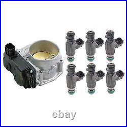 Hitachi Fuel Injection Throttle Body & 6 Injector Kit For Infiniti Nissan 3.5 V6
