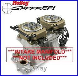 Holley Sniper EFI 550-529 4150 2x4 Dual Quad Fuel Injection Conversion Kit Gold