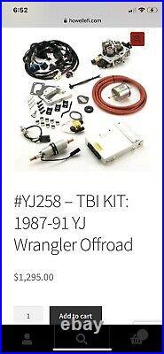 Howell YJ 258 87-91 4.2L Fuel Injection Kit