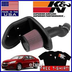 K&N AirCharger Cold Air Intake System Kit fits 2013-2015 Chevy Malibu 2.0L L4