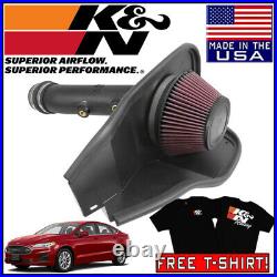 K&N AirCharger Cold Air Intake System Kit fits 2014-2019 Ford Fusion 1.5L L4